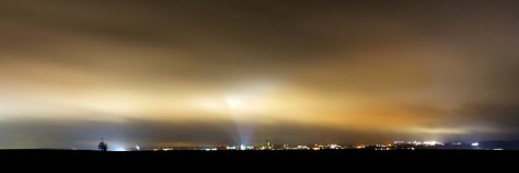 Rottweil-Panorama bei Nacht