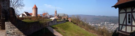 Dilsberg über dem Neckartal