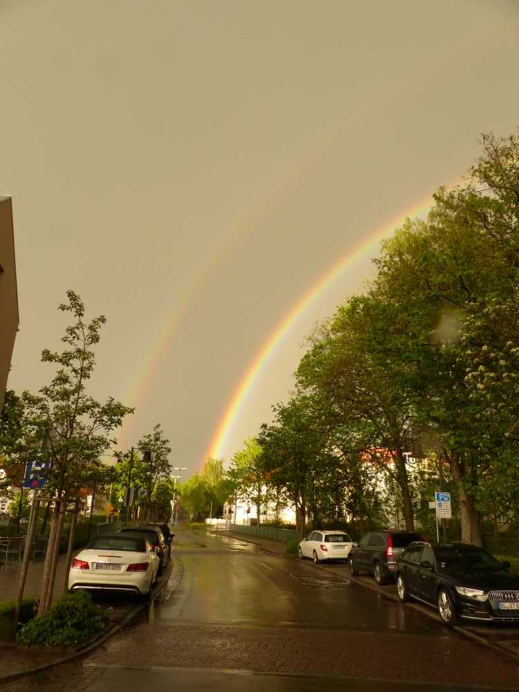 Regenbogen über Balingen