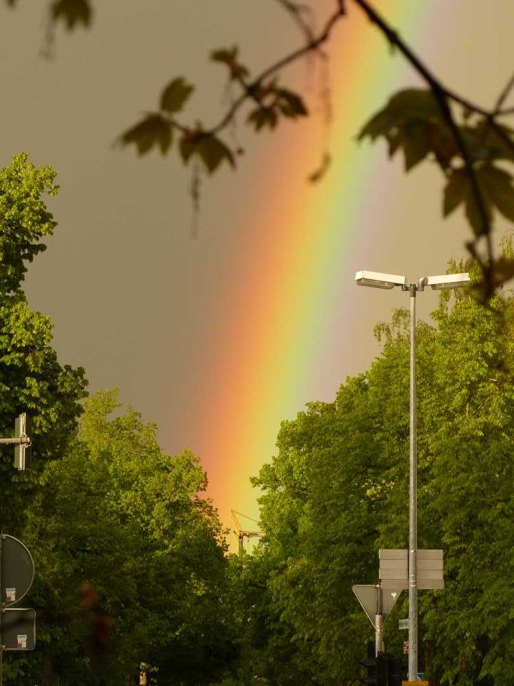 Regenbogen über Balingen