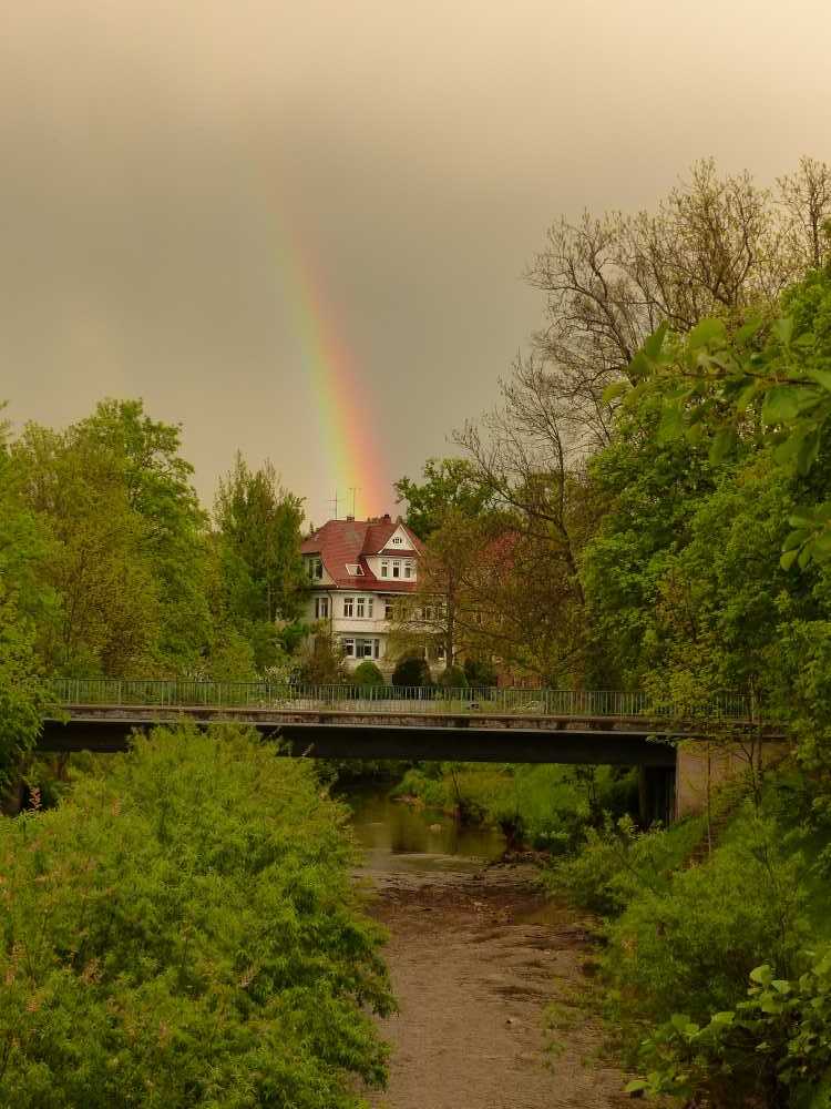 Regenbogen über Balingen