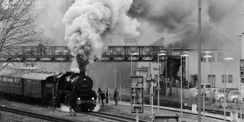 Bahnhof Balingen im Dampf