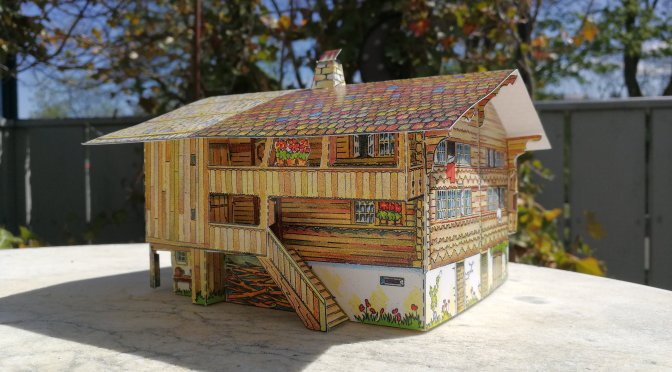 Schweizer Modellbogen „Berner Bauernhaus aus Brienz“